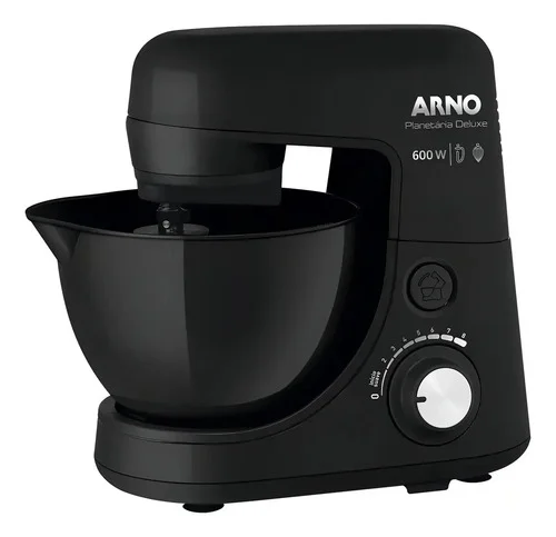 Batedeira Arno Com Pedestal Movimento Planetário Preta Cor Preto