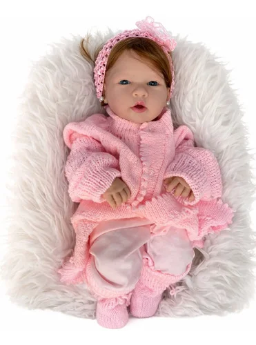 Bebê Reborn Menina Silicone Realista 24 Itens - Igual A Foto
