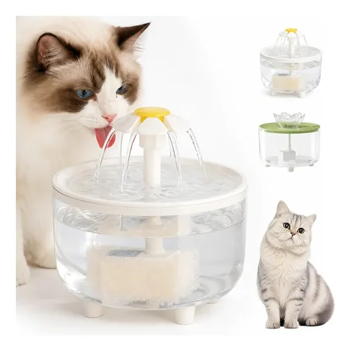 Bebedouro Fonte De Agua Para Gatos E Caes Miw 1,5l Usb 127/220v Transparente