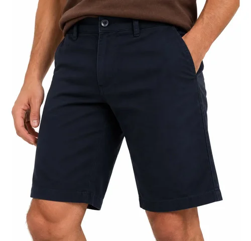 Bermuda Masculina Em Sarja Hering Básica Chino Bolso Faca