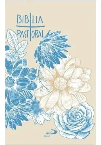 Bíblia Pastoral Colorida Azul - Paulus Editora - Capa Dura