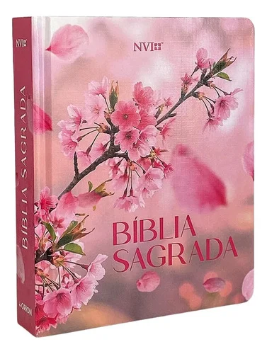 Bíblia Sagrada Feminina Capa Dura Flor De Cerejeira Nvi