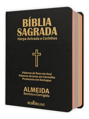 Bíblia Sagrada - Masculina Luxo Preta | Arc - Capa Flexível