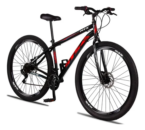 Bicicleta Aro 29 Gts Mtx Aço Carbono 21 Marchas Freio Disco Vermelho 17