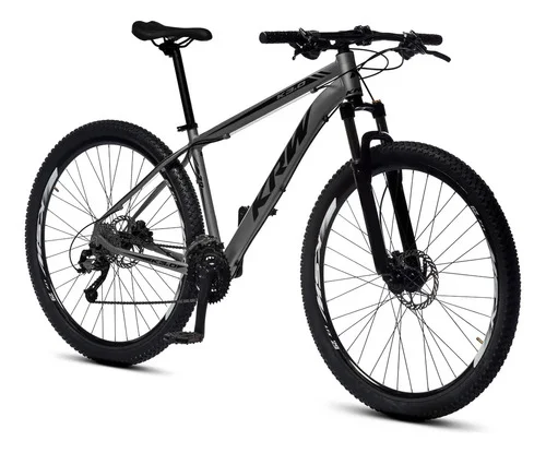 Bicicleta Aro 29 Krw Alumínio 24 Vel Freio A Disco X42 Cor: Grafite/Preto Fosco Tamanho do Quadro: 21