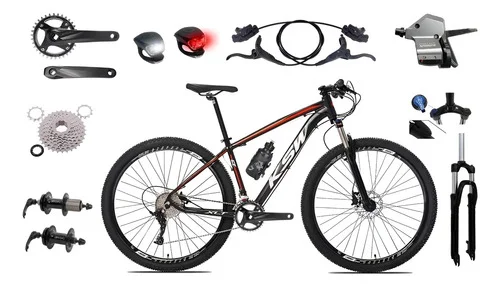 Bicicleta Aro 29 Ksw 1 X 9v Hidráulico Trava E K7 11/40