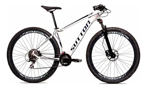 Bicicleta Aro 29 Sutton Gold 24v Freio A Disco Mtb Alumínio Cor Branco Tamanho do quadro 21