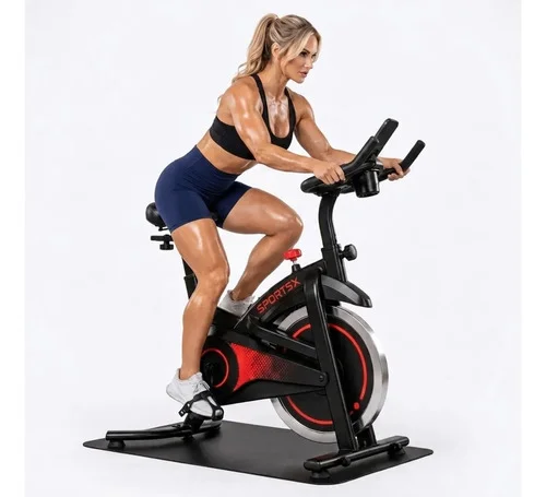 Bicicleta Ergométrica Spinning 150 Kg Treino Casa Porta Copo Preto Nao Se Aplica