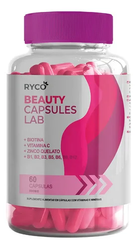Biotina C/ B1 B2 B6 B12 Vitamina C Zinco Formula Pura 500mg Sem Sabor