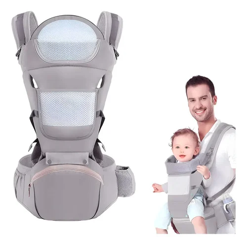 Bolsa Canguru Ergonômico Sling Bebê Comfort Premium Bolsos