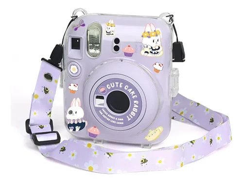 Bolsa Capa Silicone Transparente Para Câmera Instax Mini 12