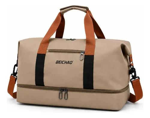 Bolsa Mala De Mão 10kg Viagem Academia Bordo Grande Avião Grande Marrom