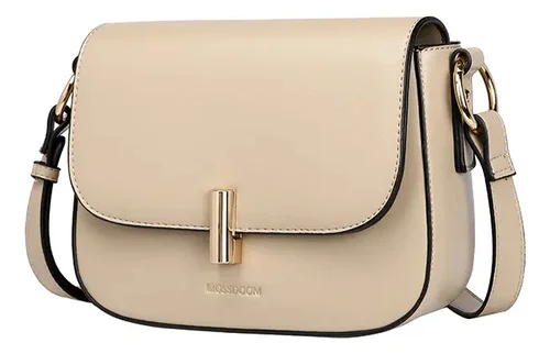 Bolsa Mossdoom Feminina Quadrada Com Tampa Transversal
