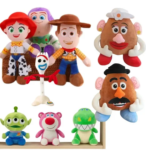 Boneco Pelúcia Toy Story Woody Rex Buzz Lotso Jessy Alien 25