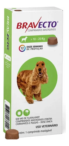 Bravecto Cães De 10 A 20kg Envio Imediato