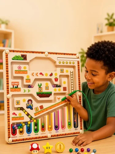 Brinquedo Magnético Labirinto Educativo Infantil Montessori Única