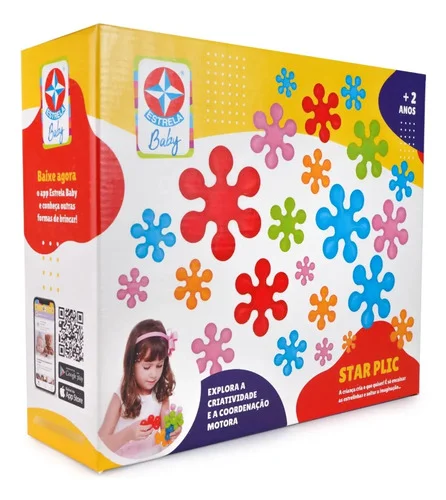 Brinquedo Star Plic Multicor Estrela Baby Cor Colorido Multicor