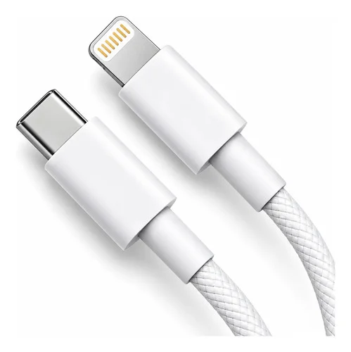 Cabo Carregador Turbo 30w Para iPhone 11 12 13 14 Xr Branco