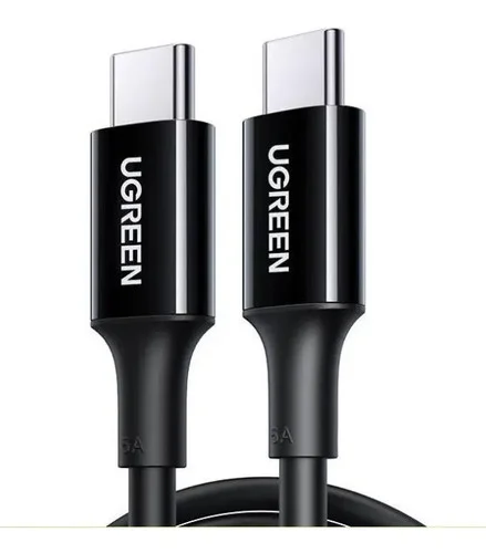 Cabo Turbo Pd Ugreen Duplo Usb-c 100w - 2 Metros Preto
