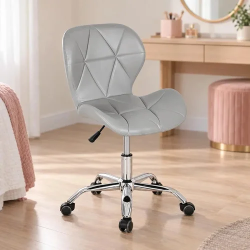 Cadeira De Escritório Eiffel Max Base Giratória Estofada com Regulagem de Altura e Rodizio em Silicone | Império Brazil Business Cor Cinza