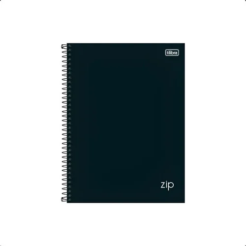 Caderno Universitário 10 Matérias Zip Preto Tilibra Escolar Tilibra Zip Capa Dura Universitário Espiral 10 Mat Caderno Preto