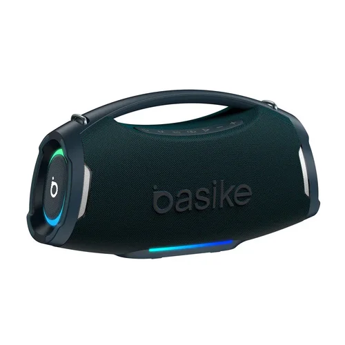 Caixa de Som Basike Bluetooth Portátil 200W com Subwoofer e IPX6 Azul-Marinho