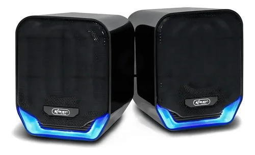 Caixinha De Som Para Pc E Notebook Com Led Caixa De Som