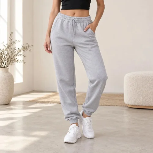 Calça Jogger Feminina Moletom Com Bolsos,confortavel
