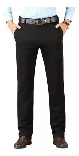 Calça Social Masculina Oxford Tradicional Cores Variadas Preto 42