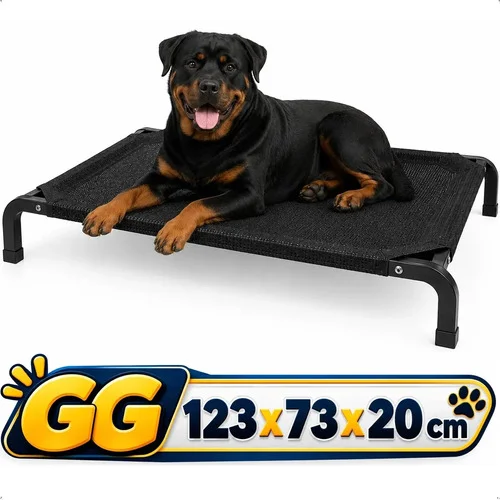 Cama Suspensa Cachorro Grande Pet G Gg Caminha Elevada Caes Gg - 123x73x20 Cama Pet Suspensa Elevada