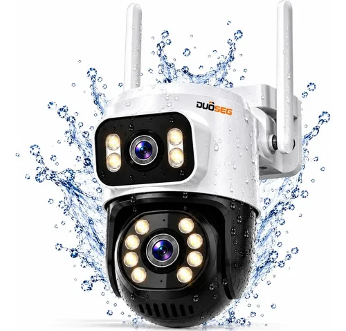 Câmera de Segurança Wi-Fi A28B 4K Dupla Lente Visão Noturna Colorida Full Hd Externa Prova D'água Ip66 Sensor Movimento iCSee DUOSEG