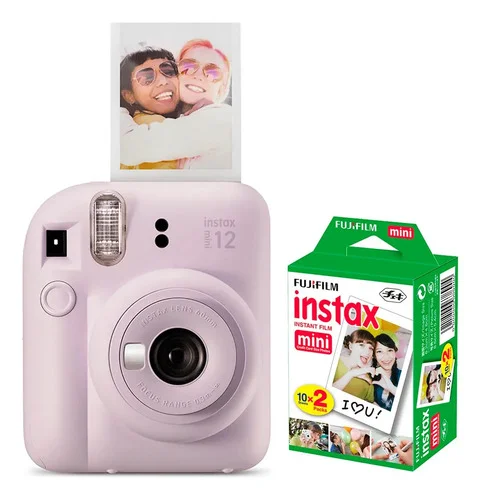 Câmera instantânea Fujifilm Instax Instax Mini 12 + 20 Filmes lilás