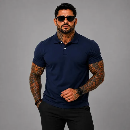 Camisas Masculinas Polo Camiseta Alta Qualidade