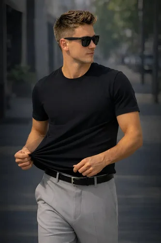 Camiseta Malha Peruana Masculina Premium Algodão Preto Sem Estampa Gg Liso