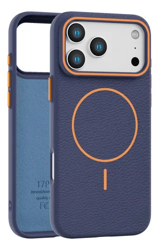 Capa Capinha Courino Fosco Antiderrapante Compativel iPhone Azul-marinho iPhone 17 Pro Max