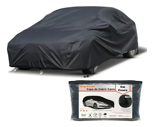 Capa Cobrir Carro Em Couro 100% Forrada Impermeável Anti-uv