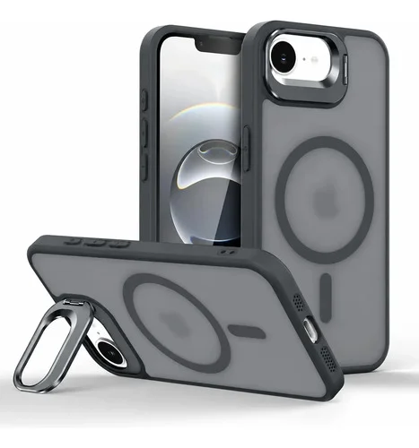 Capa iPhone 16e E 17e Magsafe Anti Impacto Suporte Retrátil