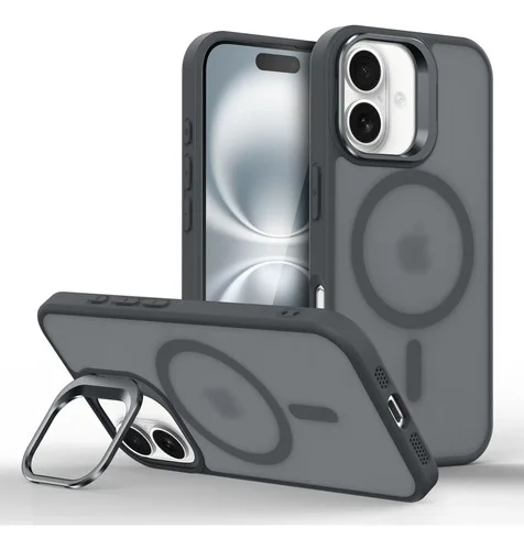 Capa Para iPhone 17 Magsafe Anti Impacto Suporte Retrátil