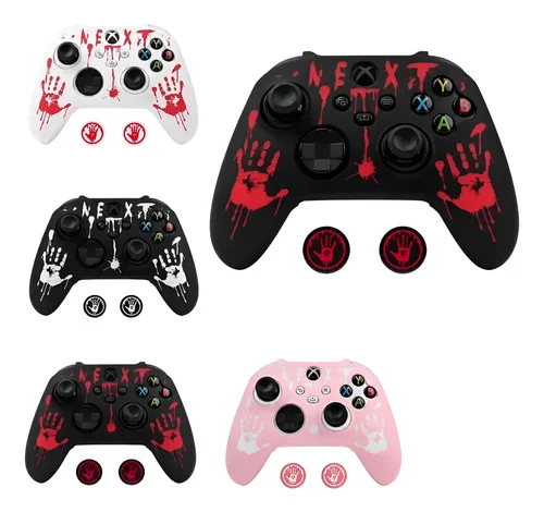 Capa Protetora Silicone Para Controle Xbox Series + 2 Grip