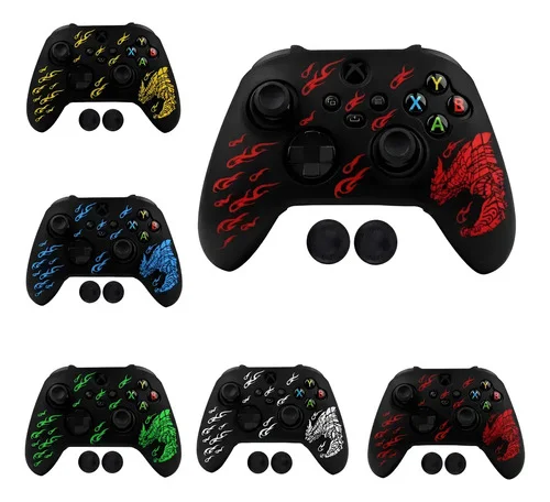 Capa Skin Monster Hunter Para Controle Xbox Series +  Grips