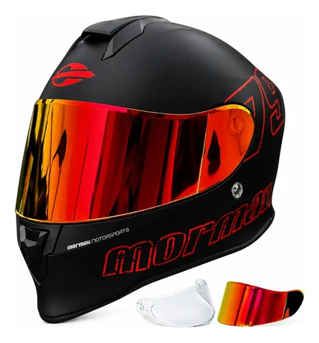 Capacete Fechado Masculino Feminino 1979 Viseira Vermelha Selo Inmetro