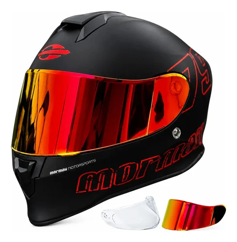 Capacete Fechado Moto Mormaii M1 + Narigueira + Viseira