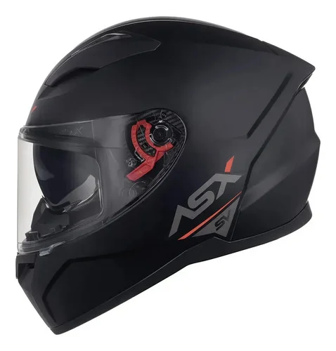 Capacete Moto Asx City Solid Sv Visor Solar Cor Preto Grafite Fosco Tamanho Do Capacete 58