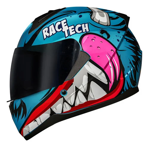 Capacete Race Tech Sector Nhac Azul Tamanho Do Capacete 58