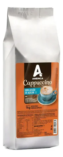 Cappuccino Powder Solúvel América Zero Açúcar 1 Kg