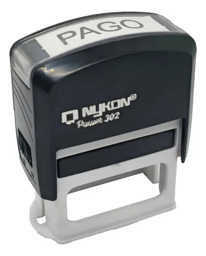 Carimbo Automático Nykon Pago 38x14mm