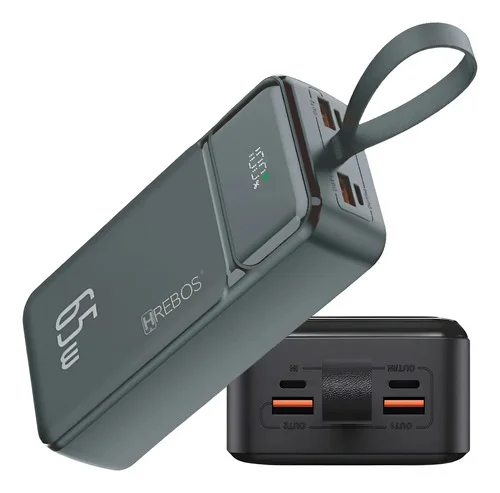 Carregador Bateria Portátil 30.000 Power Bank Turbo 65w Usbc