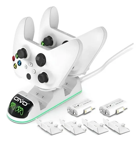 Carregador Controle Xbox One Series S X + 2 Baterias 1300mah
