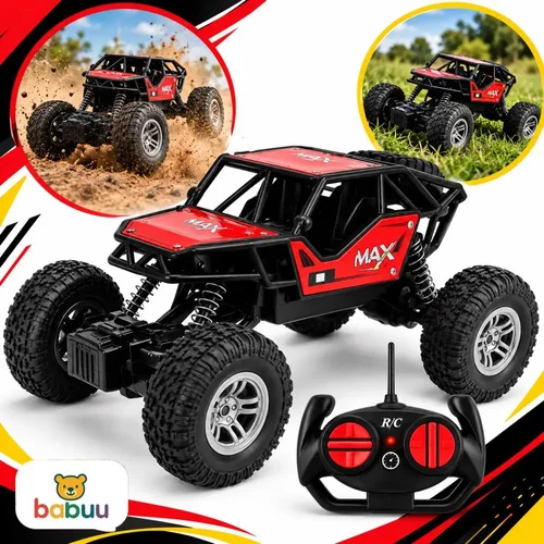 Carrinho Controle Remoto Recarregavel 4x4 Rally Jipe Off Road Com Amortecedores Babuu Brinquedos Educativos
