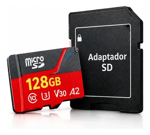 Cartao De Memoria 128gb C/ Adaptador Camera Celular Sd128g